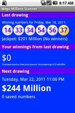 mega millions scanner.